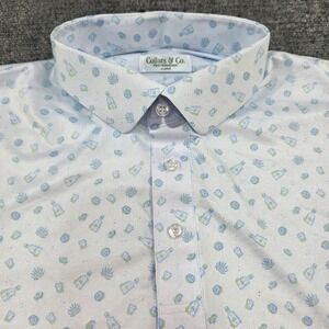 Collars & Co. Featherweight Polo Shirt‎ Mens XL Tequila Novelty Print
